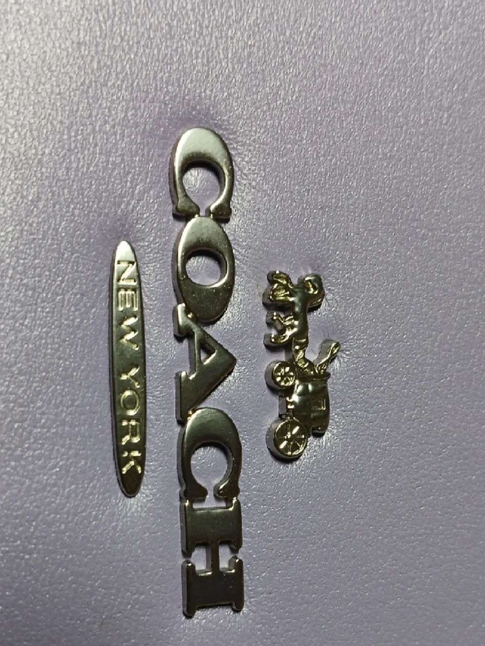 COACH- Lavender Lilac Leather Crossbody Bag - Picture 3 of 3